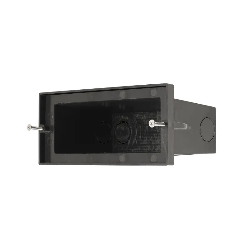 BRICK, encastré mural extérieur, asymétrique, inox, LED, 11W, 3000K, IP65, collerette inox 316