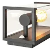 QUADRULO SENSOR, applique extérieure, anthracite, E27, 15W max, IP44, détecteur de mouvements