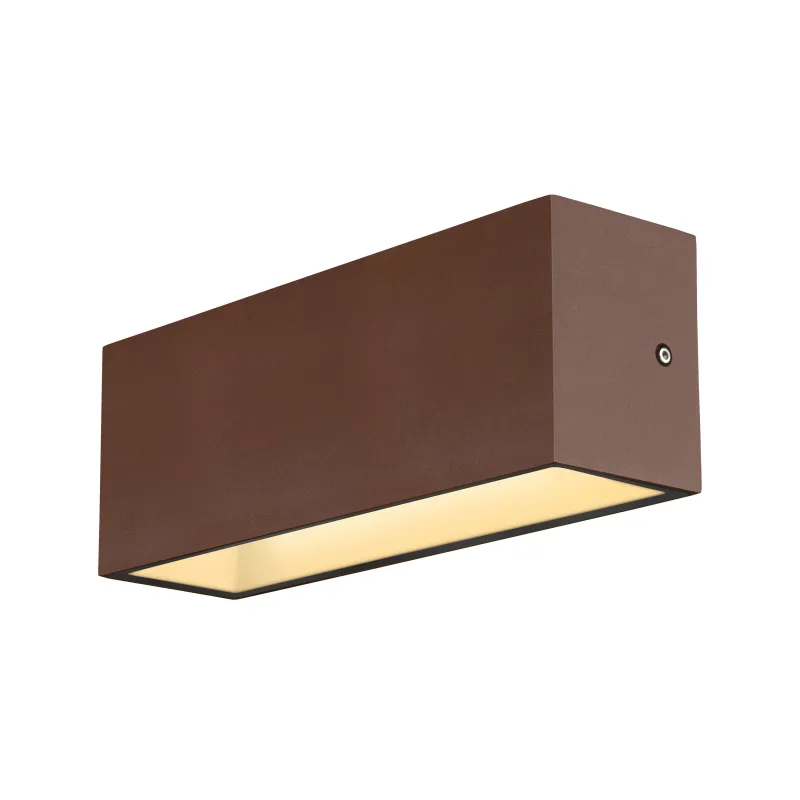 SITRA CUBE, applique extérieure, L, up/down, rouille, LED, 24W, 3000K/4000K, IP44, CCT Switch