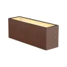 SITRA CUBE, applique extérieure, L, up/down, rouille, LED, 24W, 3000K/4000K, IP44, CCT Switch