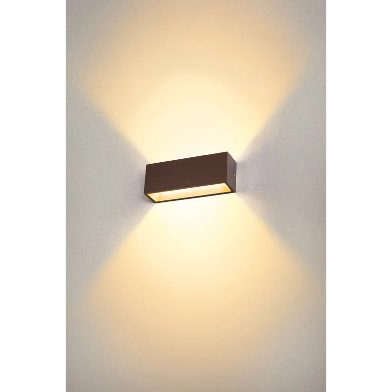 SITRA CUBE, applique extérieure, L, up/down, rouille, LED, 24W, 3000K/4000K, IP44, CCT Switch