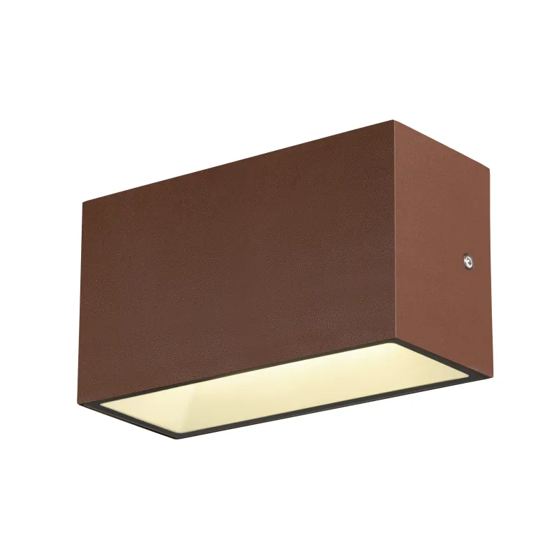 SITRA CUBE, applique extérieure, M, up/down, rouille, LED, 14W, 3000K/4000K, IP44, CCT Switch