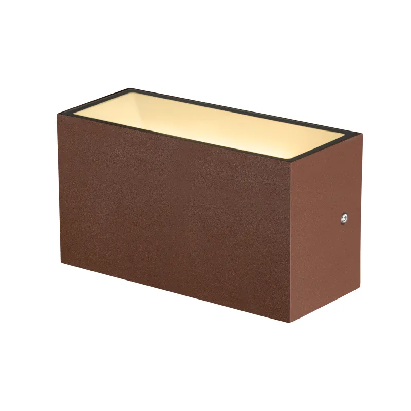 SITRA CUBE, applique extérieure, M, up/down, rouille, LED, 14W, 3000K/4000K, IP44, CCT Switch