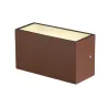 SITRA CUBE, applique extérieure, M, up/down, rouille, LED, 14W, 3000K/4000K, IP44, CCT Switch