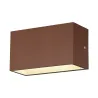 SITRA CUBE, applique extérieure, M, up/down, rouille, LED, 14W, 3000K/4000K, IP44, CCT Switch