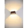 SITRA CUBE, applique extérieure, M, up/down, rouille, LED, 14W, 3000K/4000K, IP44, CCT Switch