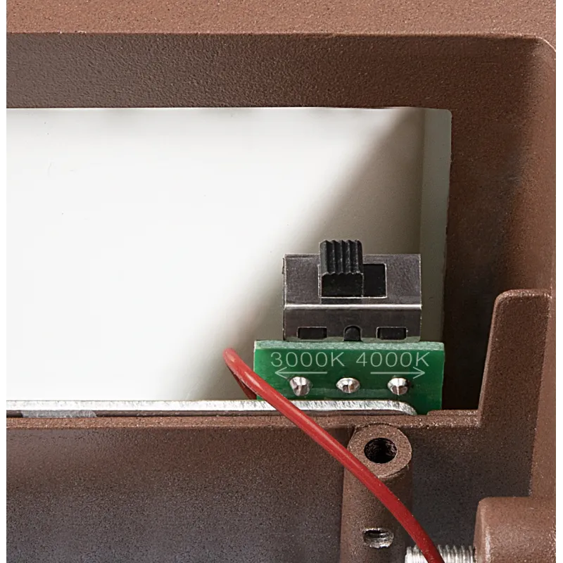 SITRA CUBE, applique extérieure, S, simple, rouille, LED, 6,2W, 3000K/4000K, IP44, CCT Switch