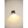 SITRA CUBE, applique extérieure, S, simple, rouille, LED, 6,2W, 3000K/4000K, IP44, CCT Switch