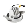 NUMINOS® MOVE S, encastré de plafond intérieur, orientable, 20 deg , blanc/noir, LED, 8,6W, 2700K