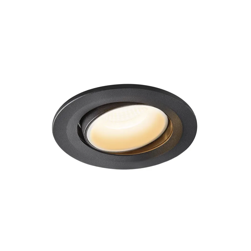 NUMINOS® MOVE S, encastré de plafond intérieur, orientable, 20 deg , noir/blanc, LED, 8,6W, 3000K