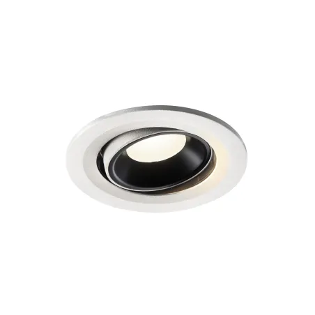 NUMINOS® MOVE S, encastré de plafond intérieur, orientable, 55 deg , blanc/noir, LED, 8,6W, 4000K