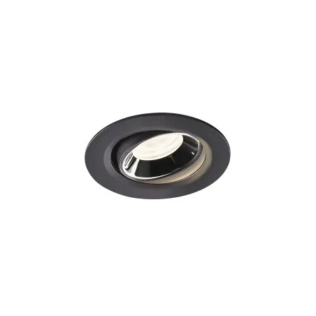 NUMINOS® MOVE XS, encastré de plafond intérieur, orientable, 40 deg , noir/chrome, LED, 7W, 4000K