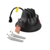 NUMINOS® MOVE XS, encastré de plafond intérieur, orientable, 40 deg , noir/chrome, LED, 7W, 4000K