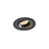 NUMINOS® MOVE XS, encastré de plafond intérieur, orientable, 55 deg , noir/chrome, LED, 7W, 3000K