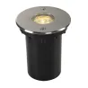 DASAR® 920, encastré de sol extérieur, inox brossé, LED, 7W, 3000K, IP67, collerette inox 316