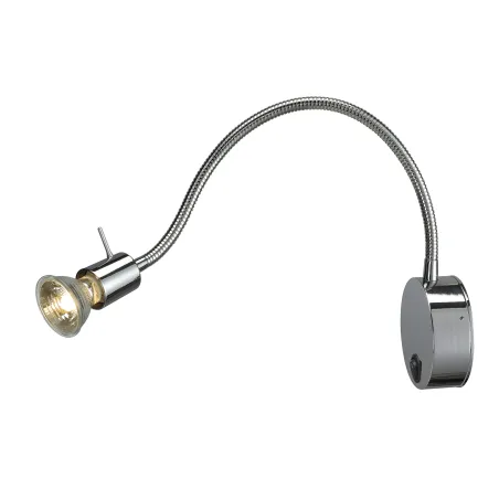 DIO FLEX PLATE, applique intérieure, liseuse, chrome, GU10/QPAR51, 50W max, avec interrupteur