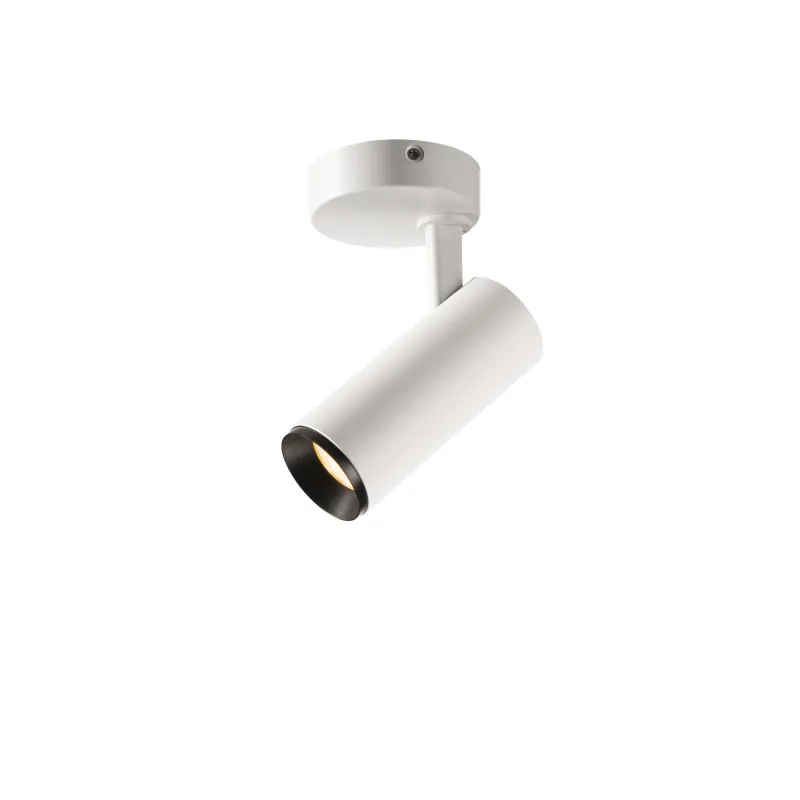 NUMINOS® S, plafonnier intérieur, orientable, 24 deg , blanc/noir, LED, 11W, 2700K, variable Dali