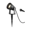 SAMRINA, spot sur piquet extérieur, noir, GU10/LED GU10 51mm, 7W max, IP65, plastique recyclé