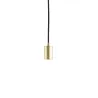 FITU, suspension intérieure, hauteur 9,1 cm, laiton, E27, 60W max, câble nu sans patère de 5m