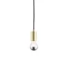 FITU, suspension intérieure, hauteur 9,1 cm, laiton, E27, 60W max, câble nu sans patère de 5m