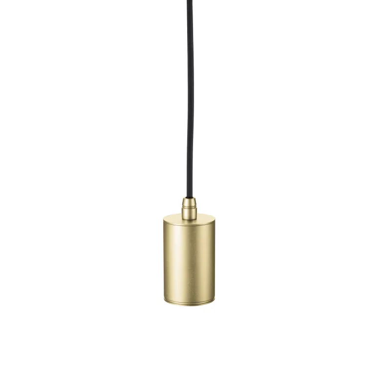 FITU, suspension intérieure, hauteur 9,1 cm, laiton, E27, 60W max, câble nu sans patère de 5m