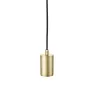 FITU, suspension intérieure, hauteur 9,1 cm, laiton, E27, 60W max, câble nu sans patère de 5m