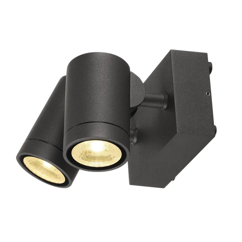 HELIA, applique et plafonnier extérieur, double, anthracite, LED, 16W, 3000K, IP55, variable