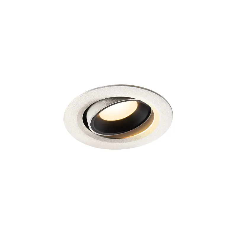 NUMINOS® MOVE XS, encastré de plafond intérieur, orientable, 20 deg , blanc/noir, LED, 7W, 3000K