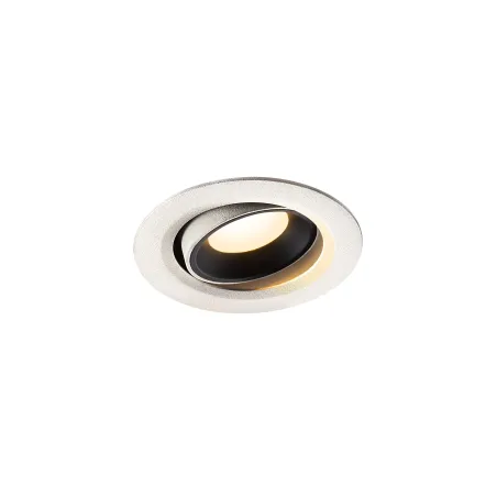 NUMINOS® MOVE XS, encastré de plafond intérieur, orientable, 20 deg , blanc/noir, LED, 7W, 3000K