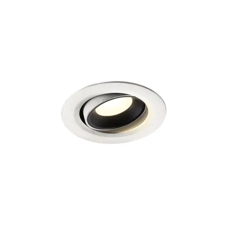 NUMINOS® MOVE XS, encastré de plafond intérieur, orientable, 20 deg , blanc/noir, LED, 7W, 4000K