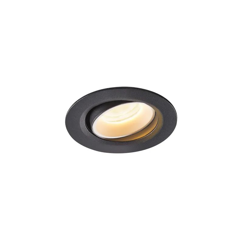 NUMINOS® MOVE XS, encastré de plafond intérieur, orientable, 20 deg , noir/blanc, LED, 7W, 2700K
