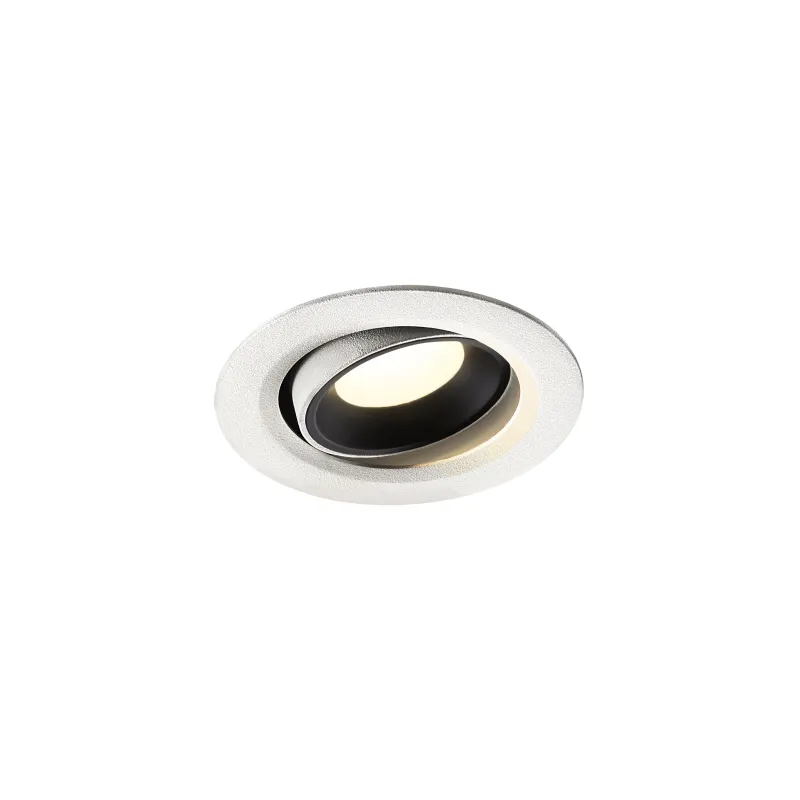NUMINOS® MOVE XS, encastré de plafond intérieur, orientable, 40 deg , blanc/noir, LED, 7W, 4000K