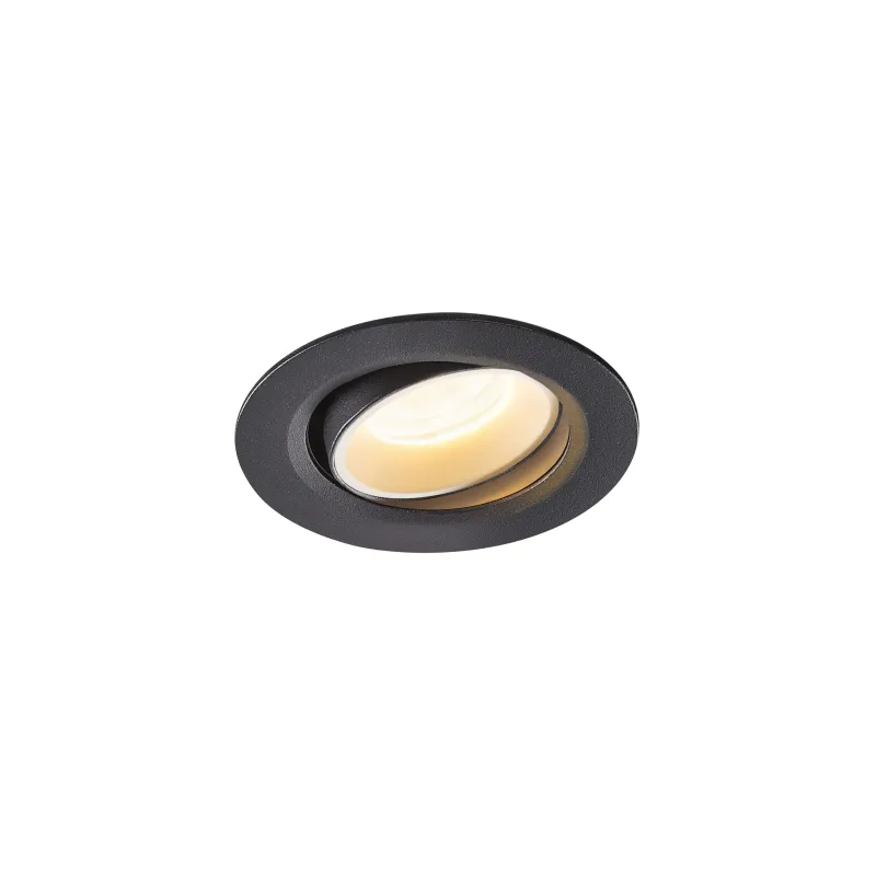 NUMINOS® MOVE XS, encastré de plafond intérieur, orientable, 40 deg , noir/blanc, LED, 7W, 3000K