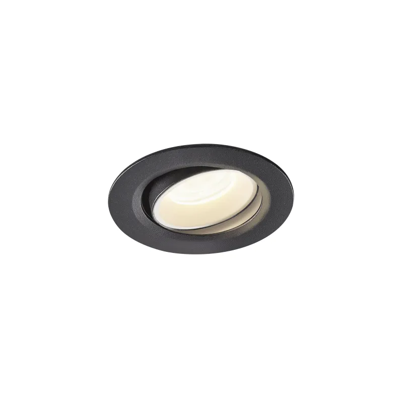 NUMINOS® MOVE XS, encastré de plafond intérieur, orientable, 40 deg , noir/blanc, LED, 7W, 4000K