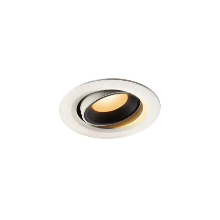 NUMINOS® MOVE XS, encastré de plafond intérieur, orientable, 55 deg , blanc/noir, LED, 7W, 2700K