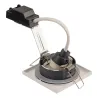 DOLIX OUT, encastré de plafond intérieur/extérieur, carré, blanc, GU10/QPAR51, 50W max, IP65