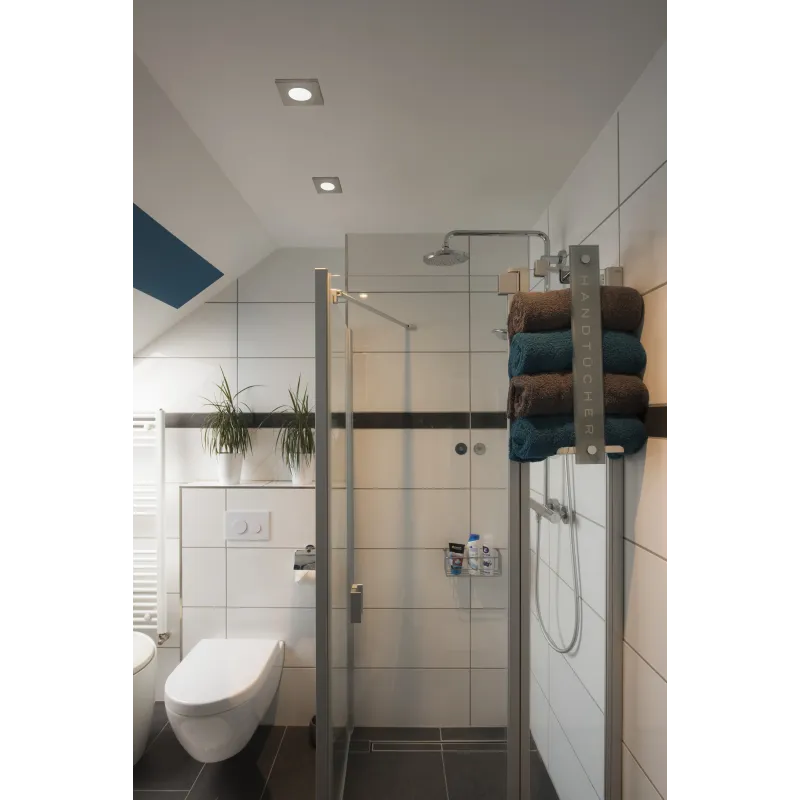 DOLIX OUT, encastré de plafond intérieur/extérieur, carré, blanc, GU10/QPAR51, 50W max, IP65