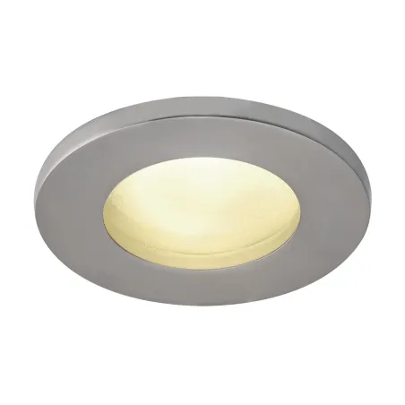 DOLIX OUT, encastré de plafond intérieur/extérieur, rond, argent, GU10/QPAR51, 50W max, IP65