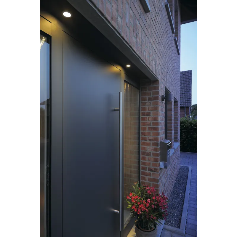 DOLIX OUT, encastré de plafond intérieur/extérieur, rond, argent, GU10/QPAR51, 50W max, IP65