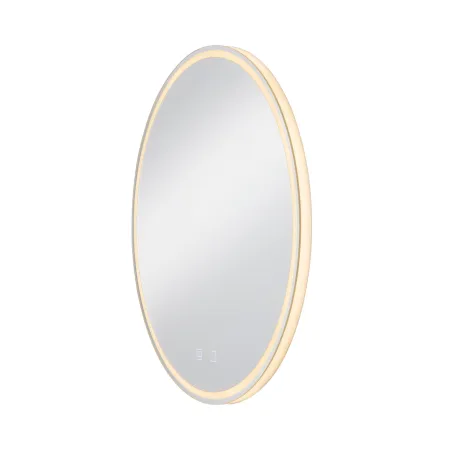 TRUKKO, applique intérieure, miroir, rond, argent, LED, 25W, 3000/4000/6500K, IP44, variable