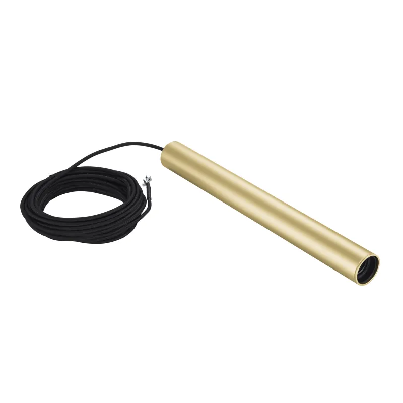 FITU, suspension intérieure, hauteur 40 cm, laiton, E27, 60W max, câble nu sans patère de 5m