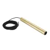 FITU, suspension intérieure, hauteur 40 cm, laiton, E27, 60W max, câble nu sans patère de 5m
