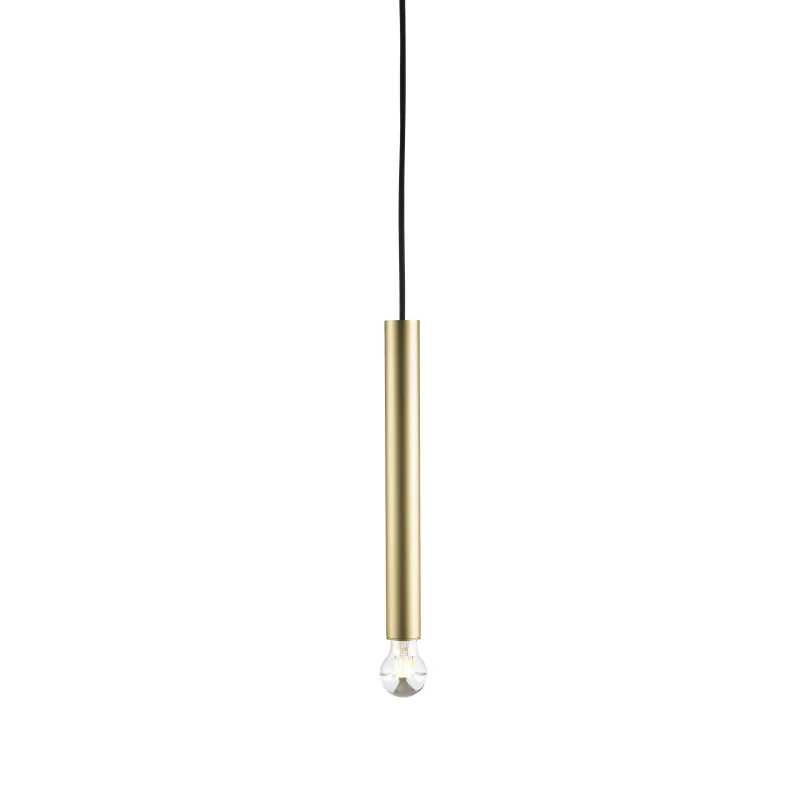 FITU, suspension intérieure, hauteur 40 cm, laiton, E27, 60W max, câble nu sans patère de 5m