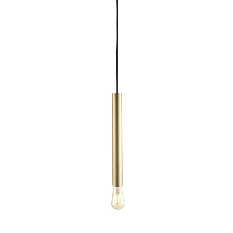 FITU, suspension intérieure, hauteur 40 cm, laiton, E27, 60W max, câble nu sans patère de 5m