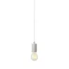 FITU, suspension intérieure, hauteur 9,1 cm, blanc, E27, 60W max, câble nu sans patère de 5m