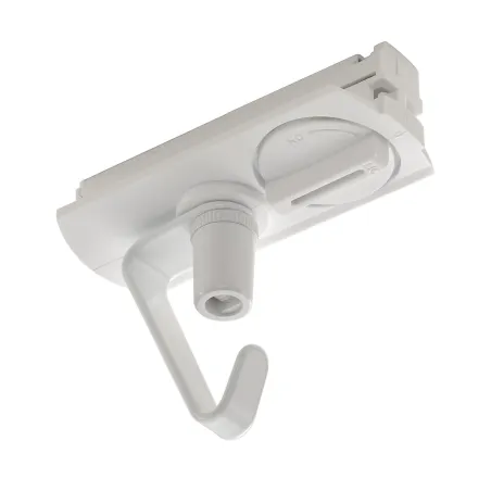 Adaptateur pour suspension, avec crochet, intérieur, pour rail 1 allumage à encastrer, blanc
