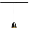PARA CONE 14, suspension pour rail 1 allumage intérieur, noir laqué/or, GU10/QPAR51, 35W max