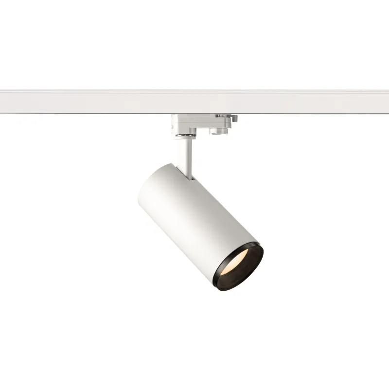 NUMINOS® M, spot pour rail 3 allumages intérieur, 60 deg , blanc/noir, LED, 20W, 3000K, variable