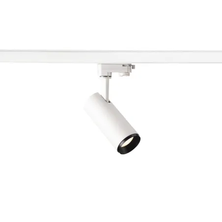 NUMINOS® S, spot pour rail 3 allumages intérieur, 45 deg , blanc/noir, LED, 11W, 4000K, variable