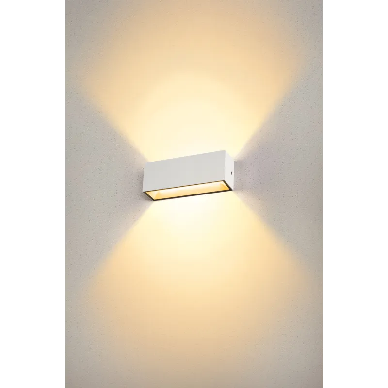 SITRA CUBE, applique extérieure, L, up/down, blanc, LED, 24W, 3000K/4000K, IP44, CCT Switch